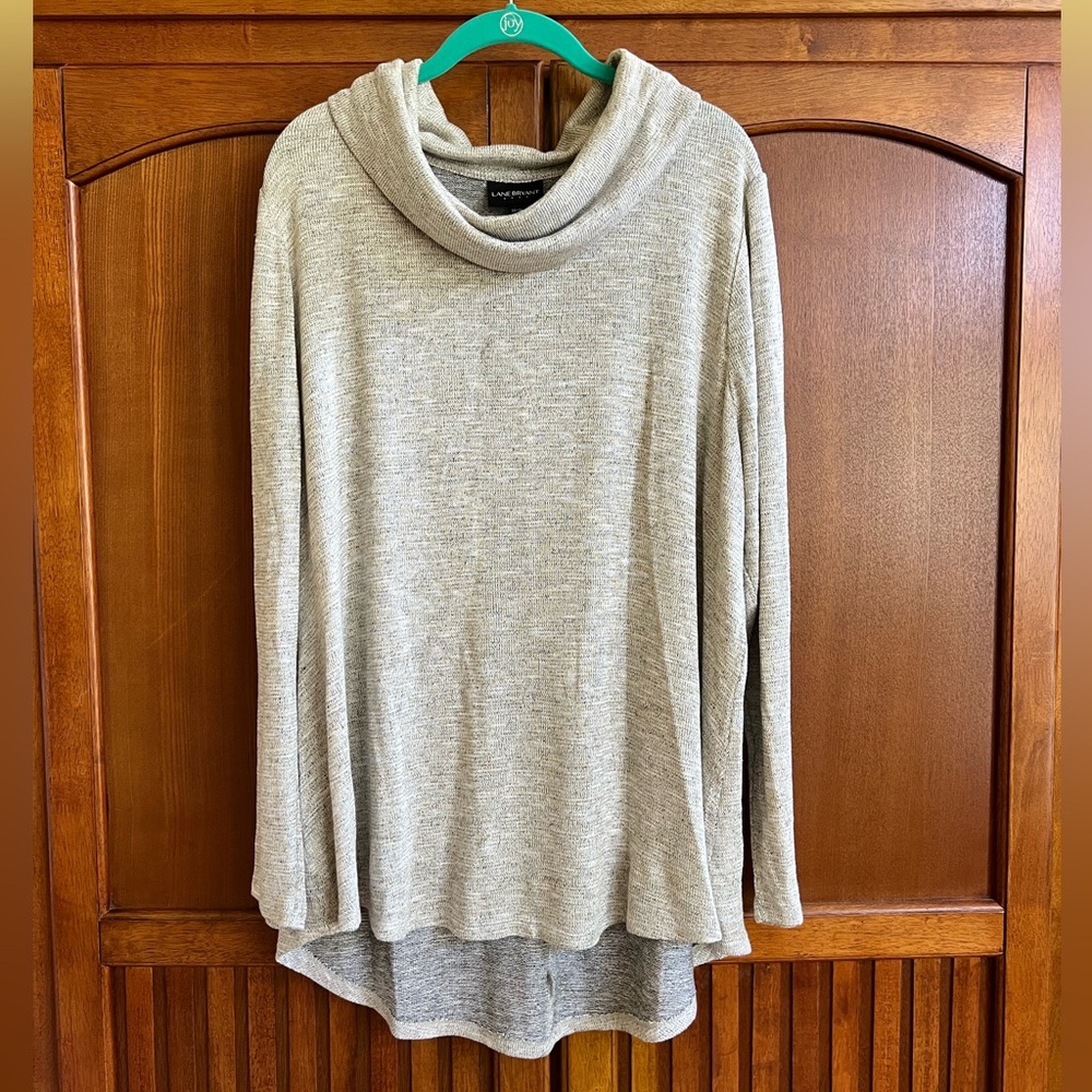 Lane Bryant Gold Cowl Neck Sweater NWOT